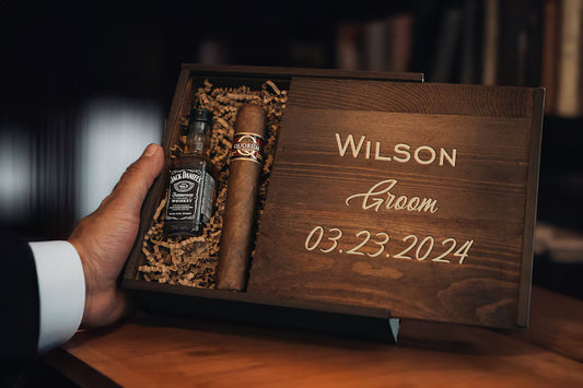 Groomsmen Gift, Best Man Proposal, Father of the Bride Gift, Groomsmen Proposal, Cigar Gift Box, Father of the Groom Gift, Groomsmen Box