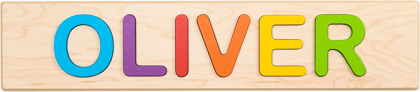 name puzzle for 1+ year old Toys Wooden Personalized Name Puzzles for Toddlers 1-3+, Custom Puzzles, Flat Rate up to 9 Letters
