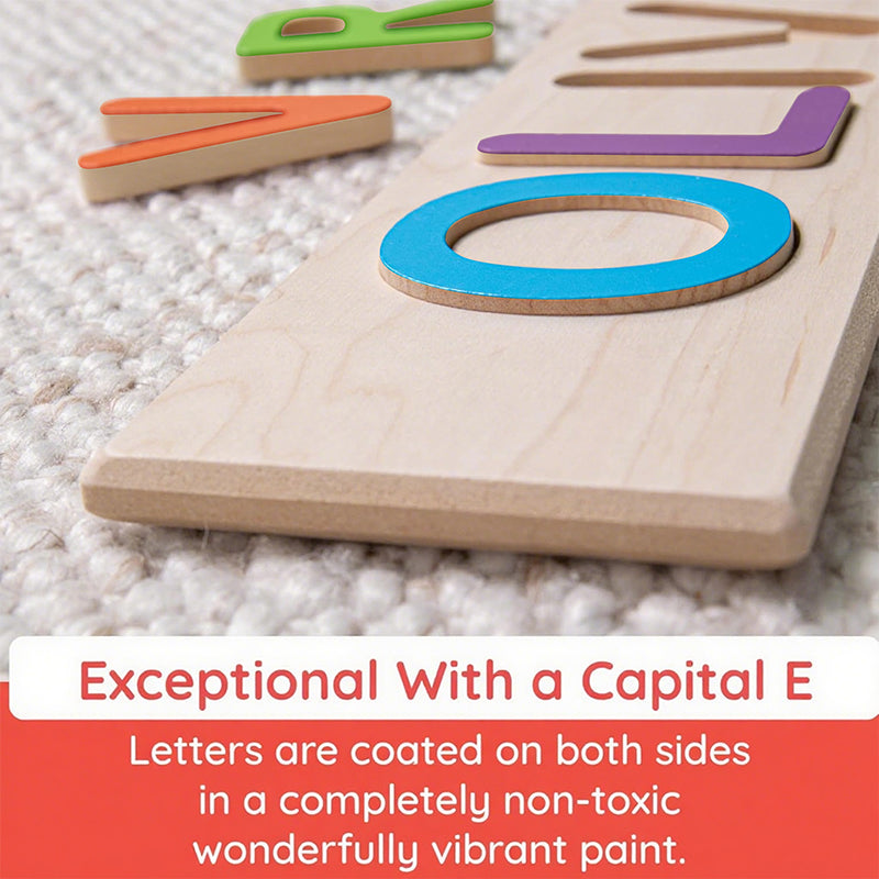 name puzzle for 1+ year old Toys Wooden Personalized Name Puzzles for Toddlers 1-3+, Custom Puzzles, Flat Rate up to 9 Letters