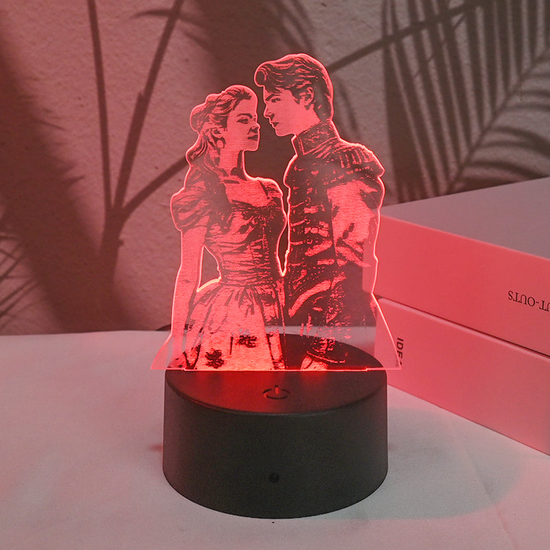 Customized 3D portrait night light