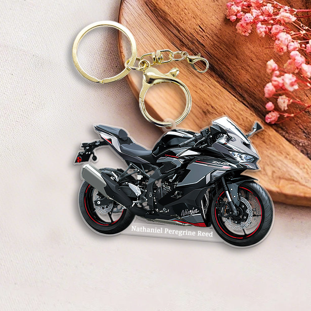 Personalized acrylic motorcycle keychain