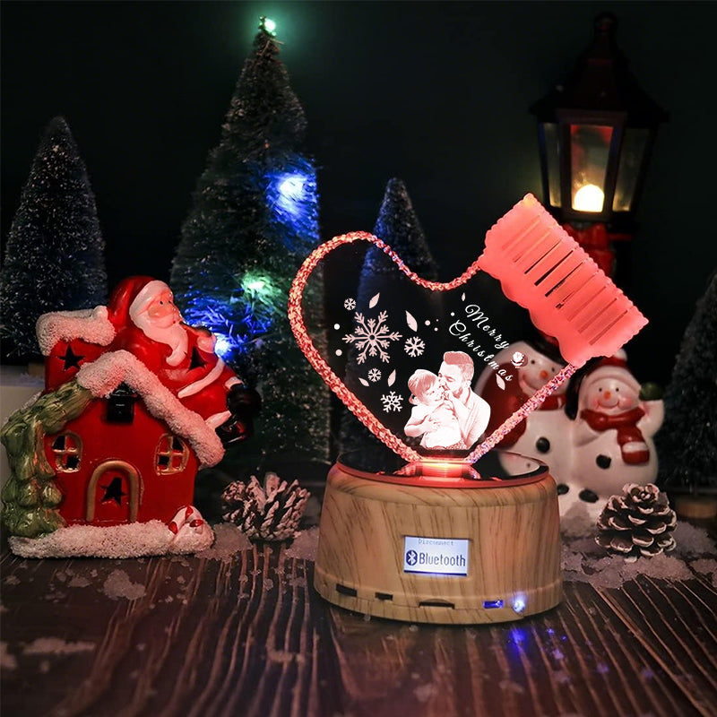 Romantic Custom 3D Crystal Bluetooth Speaker Light
