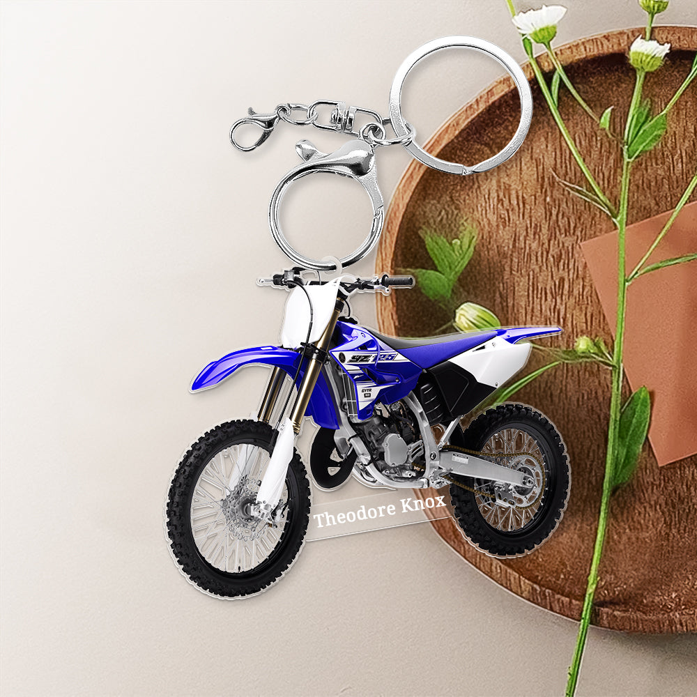 Personalized acrylic motorcycle keychain