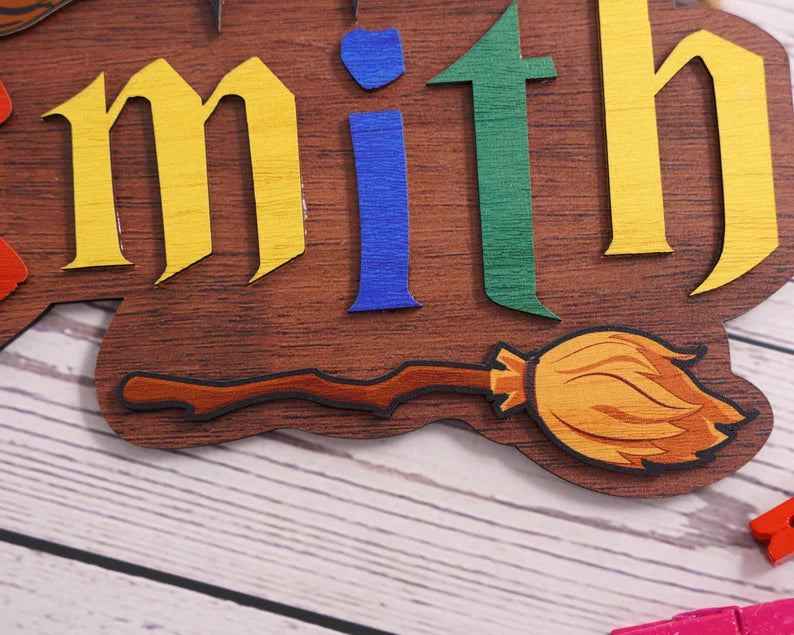 Teacher Wizard Custom Name Personalized Teacher Door Sign, Classroom Decor, Teacher Door Hanger, Teacher Classroom Decor Halloween Decor