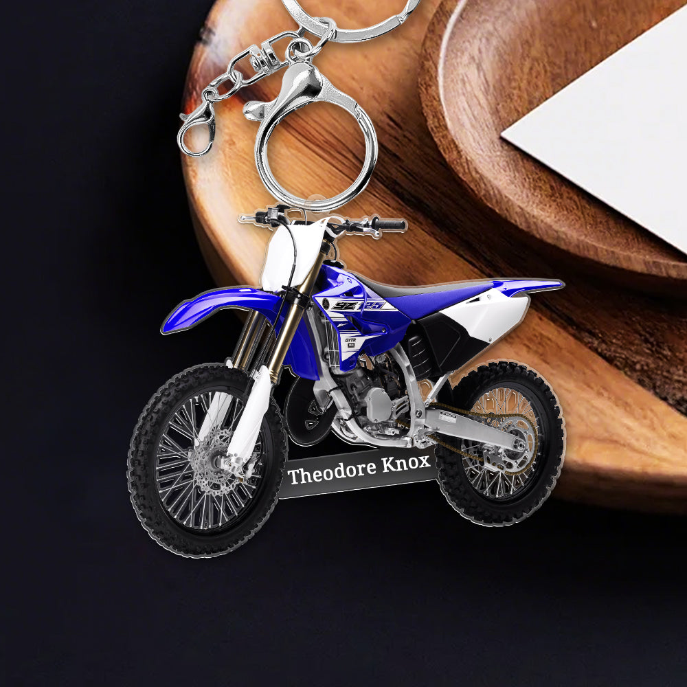 Personalized acrylic motorcycle keychain