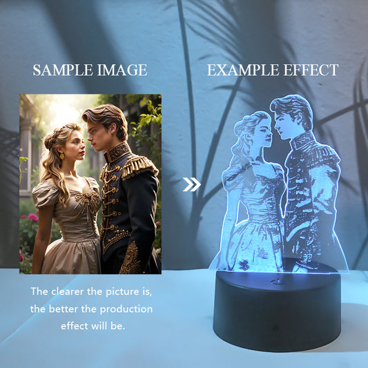 Customized 3D portrait night light