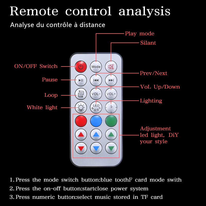 Romantic Custom 3D Crystal Bluetooth Speaker Light