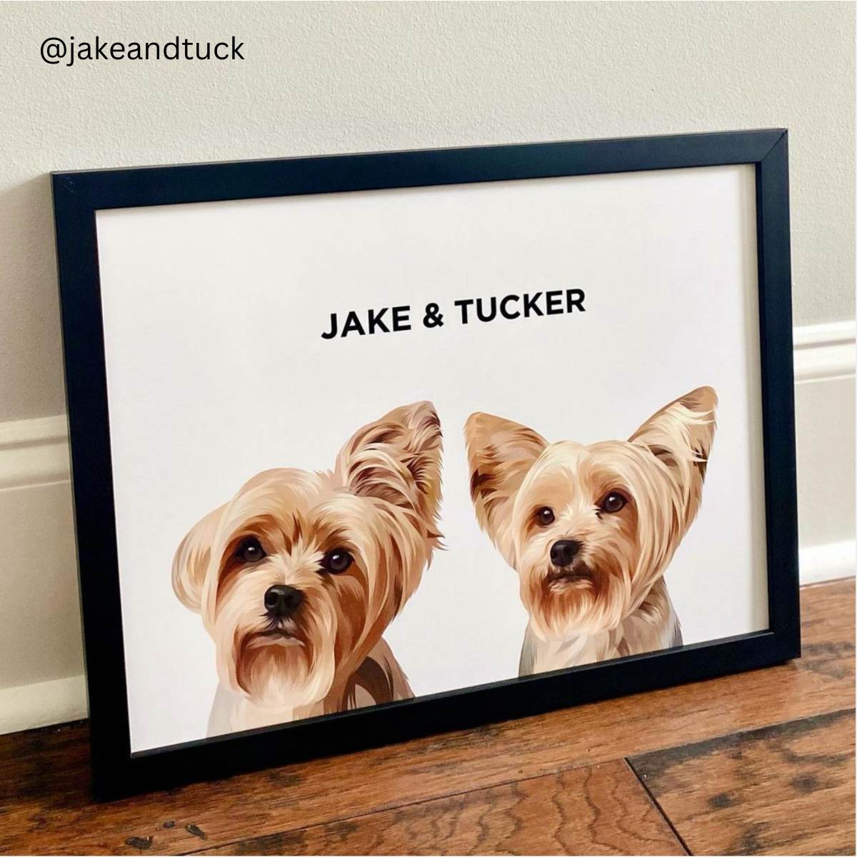 Custom Pet Portrait (Framed)